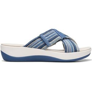 Clarks - Arla Wave - Sandalen - Blauw - Stof - Casual