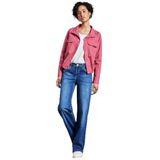 Street One - Korte Jas - Desert Berry - Katoen - Opstaande Kraag, Borstzakken, Trekkoord aan de Zoom