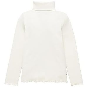TOM TAILOR T-shirt met lange mouwen voor meisjes, 12906 - Wool White, 104/110 cm