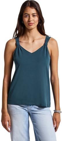 Street One - Silk-Look Top - Turkoois - Dames