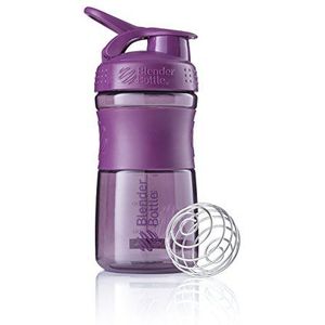 BlenderBottle Sportmixer Tritan drinkfles met blenderBall, geschikt als proteïneshaker, eiwitshaker, waterfles of voor fitnessshakes, BPA-vrij, schaalverdeling tot 500 ml, 590 ml, paars