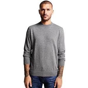 Street One MEN Gebreide trui melange, grijs (stone grey melange), XXL