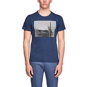 s.Oliver Heren T-shirt, blauw, S