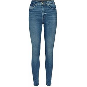 VERO MODA VMSOPHIA Skinny Fit Jeans voor dames, hoge taille, blauw (medium blue denim), L