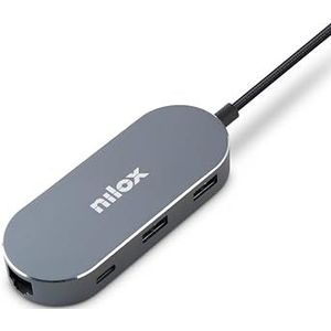 Nilox - Usb C Hub - Zwart - Type-C - HDMI - USB 3.0
