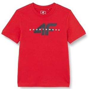 4F T-shirt M0796 rood, kinderen 122, Rood, 7 jaar