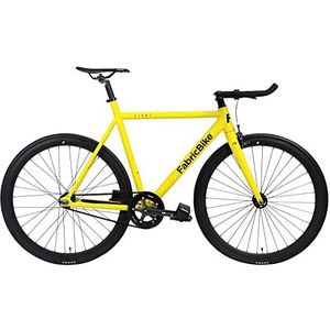 FabricBike Light - fixed bike, Fixie, één snelheid, aluminium frame en vork, 28"" wielen, 6 kleuren, 3 maten, 9,45 kg ca. (S-50cm, Light Matte Yellow)