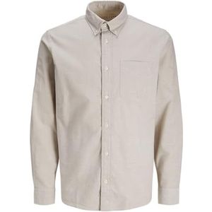 Jprbrook Oxford Shirt L/S Noos, Travertine, S