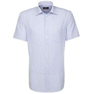 Seidensticker Zakelijk overhemd voor heren, Veelkleurig (Wit/Blauw 15), 48