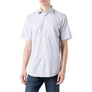 Seidensticker Zakelijk overhemd voor heren, Veelkleurig (Wit/Blauw 15), 48