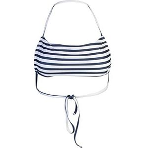 Trendyol Dames gebreide bikinitop, marineblauwwit,38, marineblauw-wit, 42