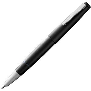 Lamy 2000 zuigervulpen van polycarbonaat en roestvrij staal, veer OM, 14 kt. gouden veer platina veredeld, duurzaam omdat zonder patronen