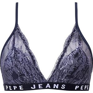 Pepe Jeans Dames Allover C kanten beha, zwart, XS, Zwart, XS