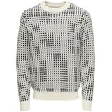 Only & Sons Trui Onsmusa Reg 3 Struc Crew Knit 22027268 Egret Mannen Maat - L