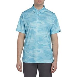 PGA Overal Camo poloshirt voor heren, Blauwvis, XXL
