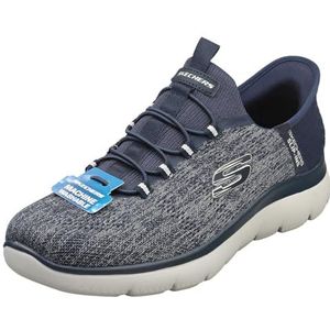 Skechers Heren Summits Key PACE Sneakers, Navy Mesh, 44 EU, Navy Mesh, 45.5 EU