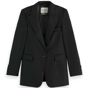 Scotch & Soda Dames Core Sb Fitted Blazer Jacket, Black 0008, M