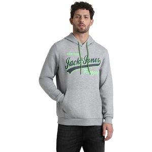 Bestseller A/S Jjemett Sweat Hood Capuchontrui voor heren, Light Grey Melange, S