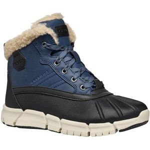 Geox J FLEXYPER BOY B ABX enkellaars, Denim/Zwart, 1 UK, Denim Zwart, 1 UK