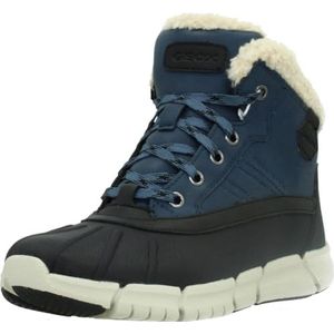 Geox J Flexyper Boy B ABX, sneeuwlaarzen voor kinderen, Denim Zwart, 33 EU