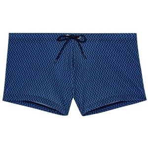 Zwemboxer - Marineblauw - Oranje - Zachte Binnenvoering - Oeko-Tex Gecertificeerd