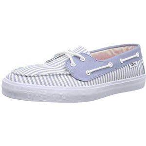 Vans Chauffette Sf, Low-Top Sneakers voor dames, Blauwe streep vervaagde denim, 34.5 EU