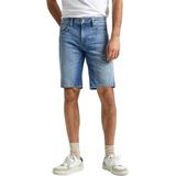 Pepe Jeans - PM801080MN8 - Slim Bermuda - Blauw - Casual - Katoen - Denim