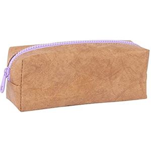 APLI 18952 - Multifunctionele Kraft Texture Case - VIOLET - Etui - Schoolkoffer