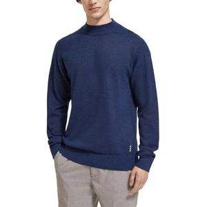 Scotch & Soda Herentrui, basic mock in gerecyclede polyester mix, Night 0002, S