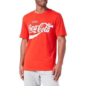 ONLY & SONS Men's ONSCOCACOLA REG SS Tee FW T-shirt, Fiery Red, M