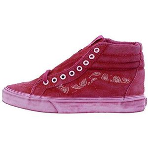 Vans Sk8-hi Reissue Plus Low-Top voor heren, Rood Overwash Paisley Red, 42 EU