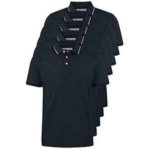 James Harvest Greenville Regular poloshirt voor heren, Zwart, S