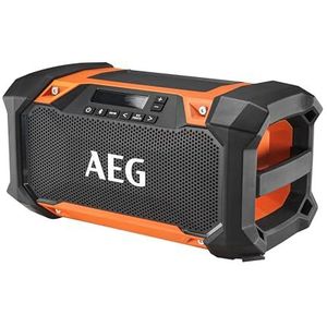 AEG - Radio 18V, Bluetooth-verbinding, verbindingsbereik tot 30 meter, 30 W, USB-aansluiting, AM/FM-band, LCD-display (zonder Batt of Charger)
