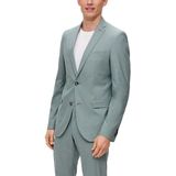 Blazer - Mélange - Slim Fit - Gedeeltelijk Gevoerd