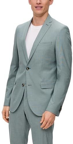 Blazer - Mélange - Slim Fit - Gedeeltelijk Gevoerd