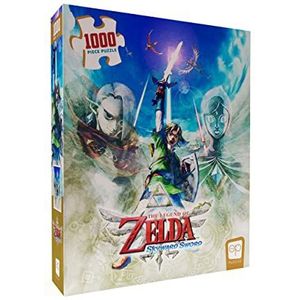 The OP USAopoly - The Legend of Zelda Puzzel: ""Skyward Sword"" - Puzzel met 1000 stukjes - Met figuren uit de Zelda videospellen van Nintendo - Eindformaat 49 x 68 cm - Leeftijd 8+ - Engels