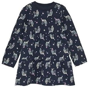 Jurk - Katoenmix - Sweatjurk - Met Lange Mouwen - All-over Print