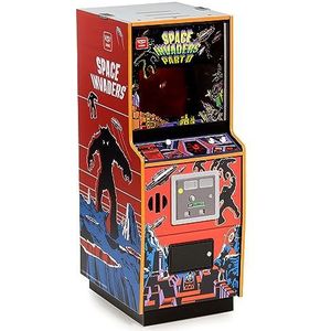 Quarter Arcades Officiële Space Invaders Deel II 1/4 formaat Mini Arcade Cabinet door Numskull - Speelbare Replica Retro Arcade Game Machine - Micro Retro Console