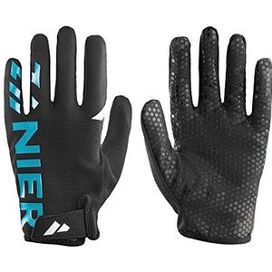 Zanier Unisex – volwassenen 85020-2028-10,5 handschoenen, zwart, lichtblauw, 10,5