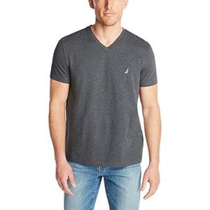 Nautica Men's Short Sleeve Solid Slim Fit V-Neck T-Shirt