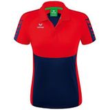 Erima Six Wings Sport Poloshirt voor dames, new navy/rood, 42