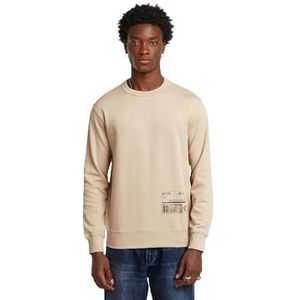 G-STAR Heren Shipping Gr R Sw Sweater, beige (Dk Brick D26284-d970-1214), XS