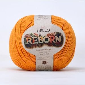 Reborn Gerecycled Katoen - Hot Orange - 200g DK Haak/Breigaren