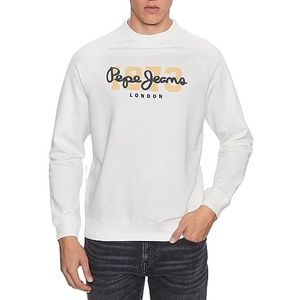 Pepe Jeans Meier Sweatshirt voor heren, Wit (Off White), XS