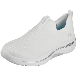 Skechers Go Walk Arch Fit Sneaker dames, Witte Textiel Trim, 35.5 EU