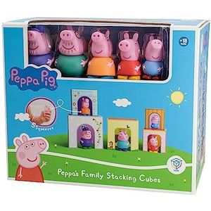 Peppa Pig - 5 Opvouwbare Blokken met met Speelfiguren Familie - 61,5 x 24,8 x 46,5 Cm - XXL