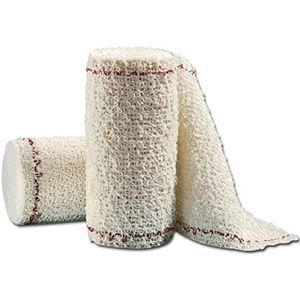 Previs - Bevestigingsband Previcrepe S, wasbaar op 60 °C, ademend, lichte compressie, afmetingen 4 m x 7 cm, 10 rollen