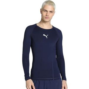 PUMA heren Performance T-shirt Liga Baselayer Tee Ls, blauw marine (peacoat), S