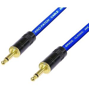 AV Link Kabel 3,5 mm Mono Mini Jack naar 3,5 mm Mono Mini Jack Lead Audio Data DC (1 m, blauw)