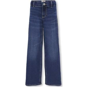 KIDS ONLY Kogsylvie Clean Wde Leg DNM Bj13964 Noos jeansbroek, donkerblauw denim, 158 meisjes, Donkerblauw denim, 158 cm